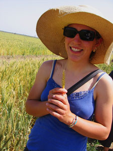Farm Princess with wheat